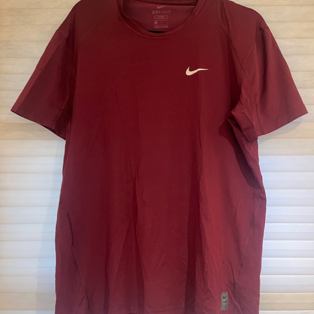 Nike Men's Red Dri-FIT Shirt